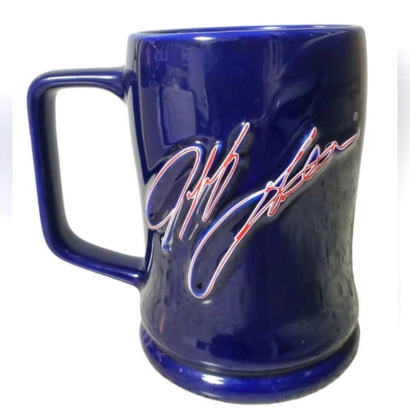 Jeff Gordon #24 NASCAR MUG. Embossed Cobalt Blue Signature Series Large Mug - Picture 2 of 4